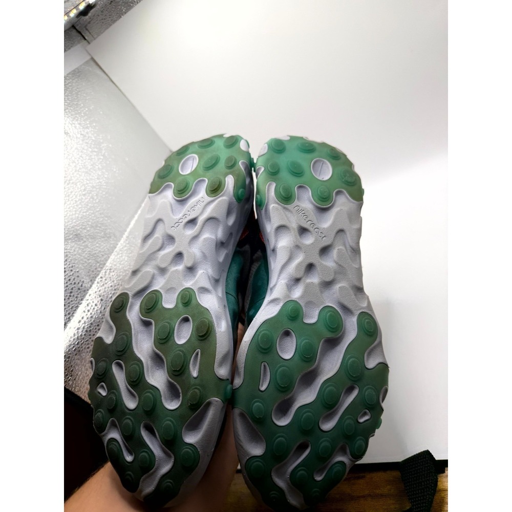 Nike React Element 87 Men 10.5 Sneaker Neptune Green Black Running Athletic Shoe - Picture 7 of 10